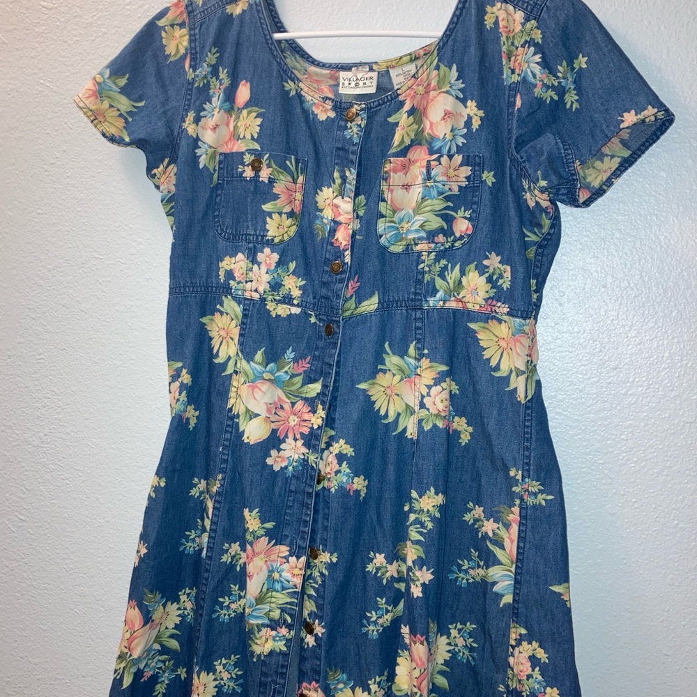 90s denim dress